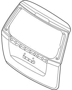 Genuine KIA Carnival PANEL ASSY-TAIL GATE 73700A9110 Default