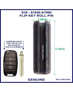 Genuine KIA Flip Key Roll Pin 81926A7000 Default