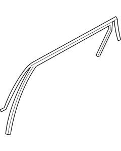 Genuine Hyundai Santa Fe Run-RR Dr Window Glass,RH 83540S1002 Default