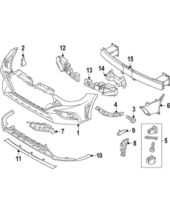 Genuine Hyundai Sonata Bumper Moulding, Lower, RH 865C2L1300