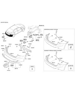 Genuine KIA Cerato STAY-RR BUMPER RH 86642A7000 Default