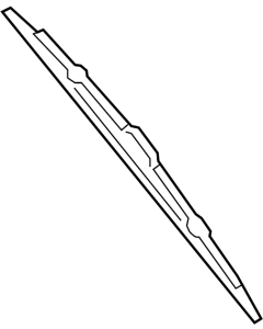 Genuine KIA Carnival BLADE ASSY-WIPER,DRIVER 98350KDR65 Default