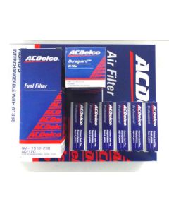 Genuine ACDelco Oil Air Fuel Filter Spark Plugs for Holden Commodore VZ V6 Service Kit